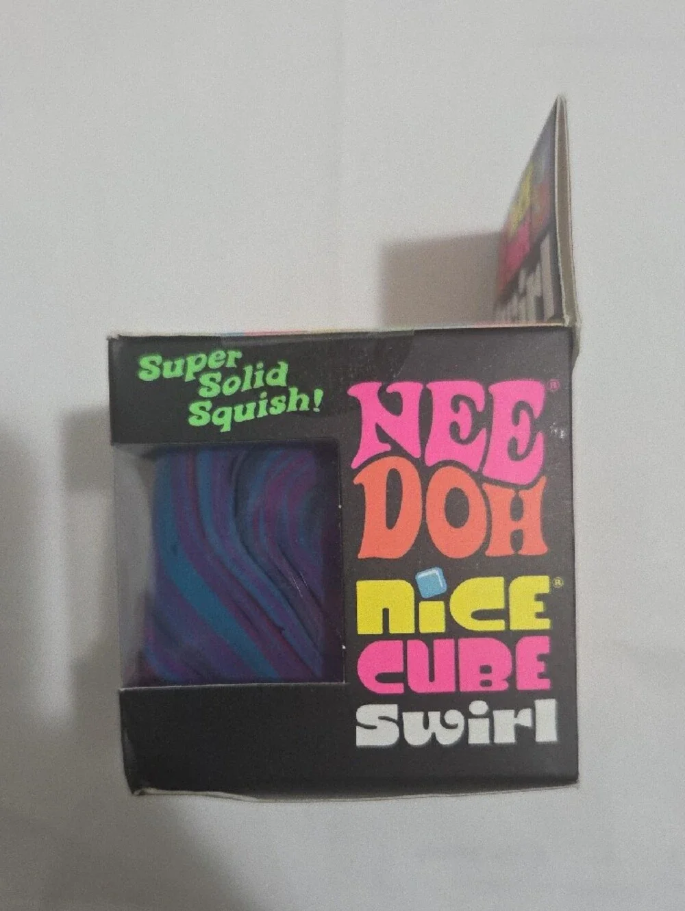 Nice Cube Swirl Super Solid Squish - Purple Blue Pink